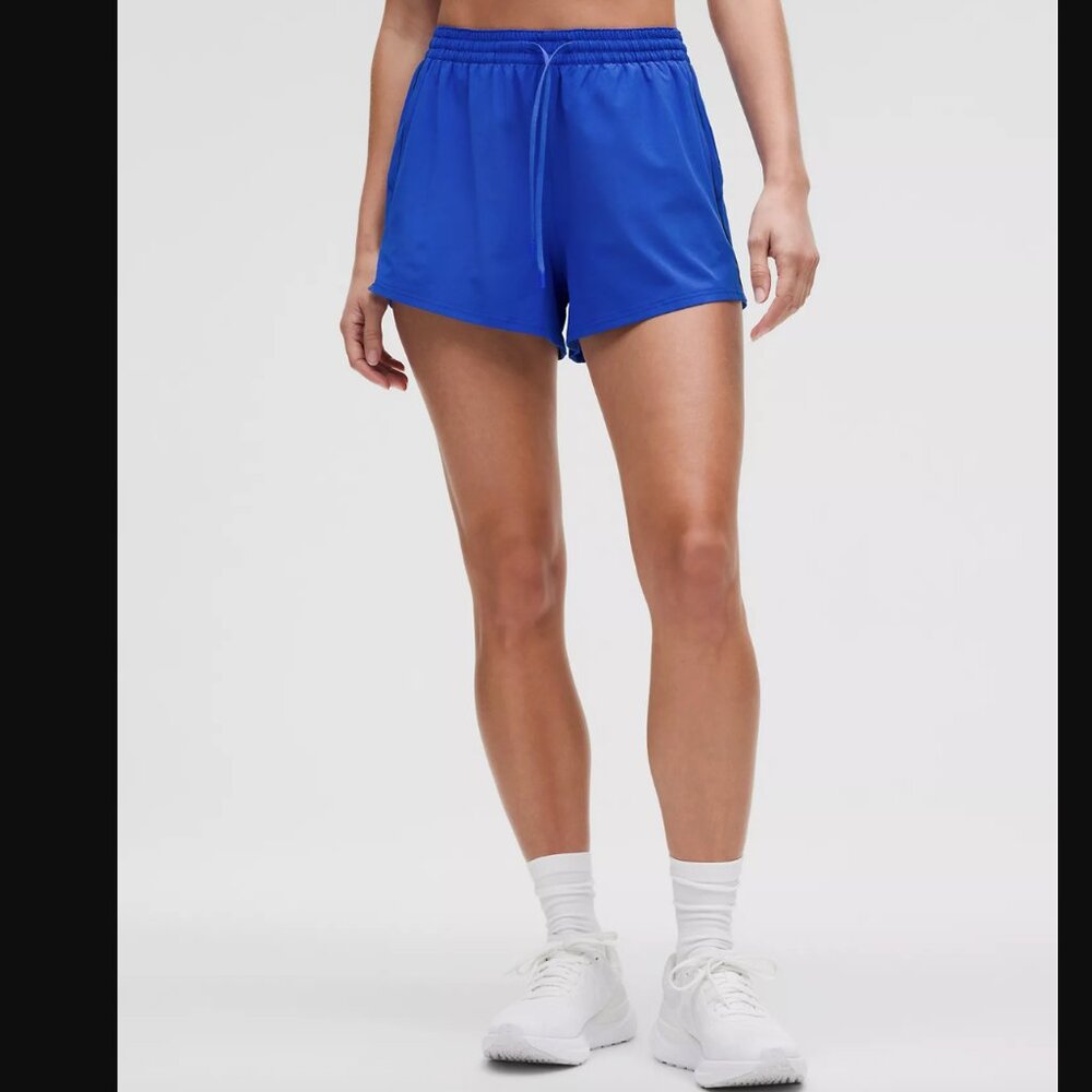 Lululemon Court Rival High-Rise Short 3" in Blue/Club Blue | Size 6